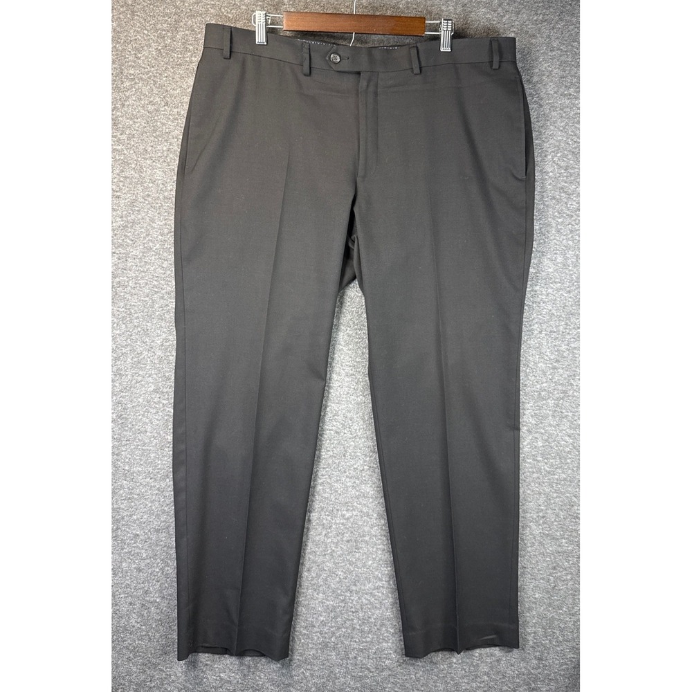 Lauren Ralph Lauren Black Flat Front Dress Pants Mens 40x30 Career Trousers Mngr